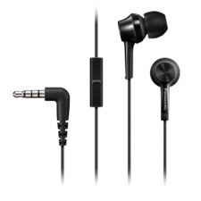 In-ear headphones Panasonic with microphone black