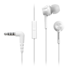 Panasonic in-ear headphones with microphone, white