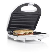 Sandwich and panini grill 750W, white