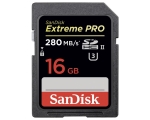 SanDisk SD Extreme Pro 16GB (280MB/s, UHS-II, U3)