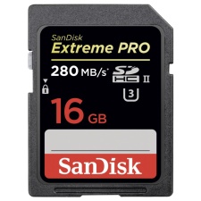 SanDisk SD Extreme Pro 16GB (280MB / s, UHS-II, U3)