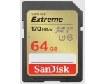 Карта памяти Secure Digital Extreme 64GB 150/80MB/s U3/V30/Class 10/UHS-I