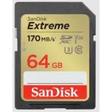 Карта памяти Secure Digital Extreme 64GB 150/80MB/s U3/V30/Class 10/UHS-I