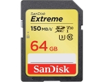 Memory card Secure Digital Extreme Plus 64GB 170/80MB/s U3/V30/Class 10/UHS-I