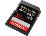 SanDisk SD Extreme Pro 32GB (95MB / s, V30, UHS-I, U3)