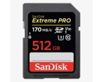 Memory card Secure Digital Extreme Pro 512GB 170/90 MB / s V30 / UHS-I / U3