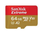 Mälukaart microSD Extreme 64GB 200/90 MB/s Class10 / V30 / UHS-I / U3