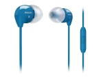 Philips SHE3595 membrane headset, blue / white TELL