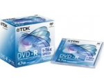 TDK DVD-R 4,7Gb/16X jewel 1tk. EOL
