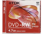 TDK DVD-RW 4.7GB / 4x jewel EOL