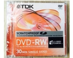 TDK DVD-RW 1.4GB jewel, MINI, Scratchproof EOL