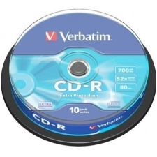 Verbatim CD-R 52x 80 мин / 700 МБ 10-ne в корпусе Tower Дополнительная защита