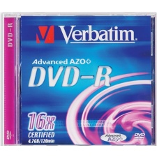 Verbatim DVD-R 4,7 ГБ / 16X, коробка для драгоценностей, EOL