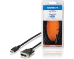 Video cable HDMI M - DVI-D (24 + 1) M, 3m, black EOL