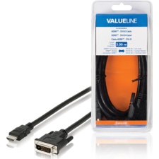 Video cable HDMI M - DVI-D (24+1) M, 3m, black EOL