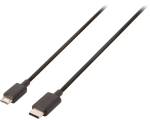 Кабель USB-C M - micro USB M, 1м, пленочный, черный