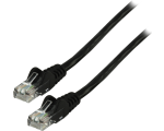 Painful network cable CAT 5e nozzle in plastic bag 3m black EOL