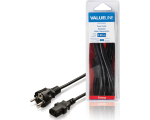 Valueline VLEB10030B20 power cable Schuko C13 2m