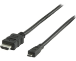 Valueline HDMI-micro HDMI otsik, kilekotis 1.4 1m EOL