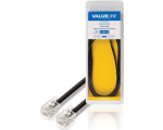 Valueline VLTB90200B20 telephone wall cable black 2m