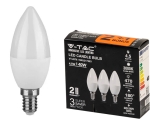 LED lamp 3-pakk, E14/B35/4,5W/470lm/3000K
