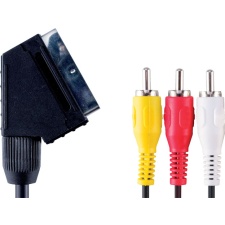 Насадка Valueline VVL5602 SCART - насадка 3RCA с переключателем 2,0 м EOL