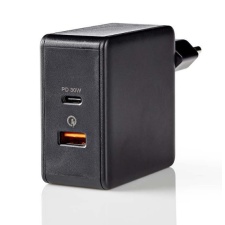 Room charger Nedis USB-C + USB-A, 2x 3A