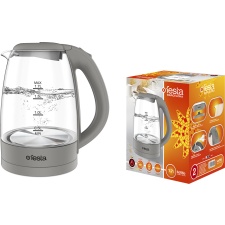 Kettle with glass jug 1.7L, 2200W, gray