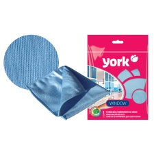 York microfiber cloth for window and mirror