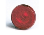 Bicycle LED tail light round, flashing red