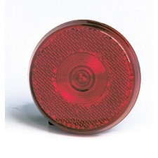 Bicycle LED tail light round, flashing red