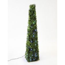 Shrub pyramid 100cm with 100 white LED lights, power supply, indoor / outdoor IP44