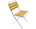 chair with wooden lining, folding