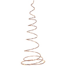 Copper cone Dizzy, 12x22,5cm, 25 LEDs, power supply, indoor IP20