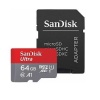 SanDisk SD Micro Ultra 64GB+SD adapter 120MB/s,UHS 1, Class 10, A1