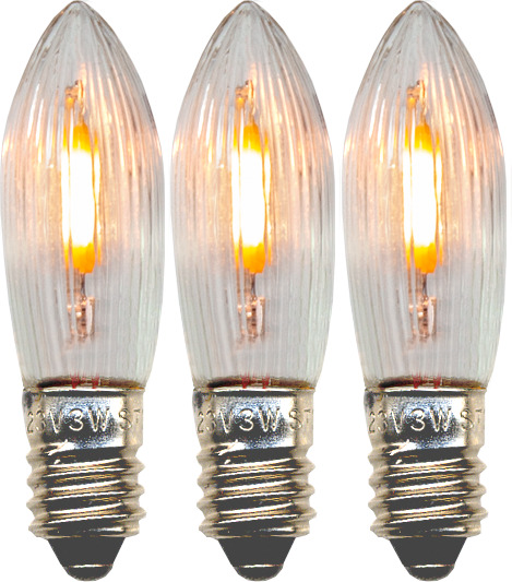 Varupirnid advendiküünlale 3tk, LED E10 universaalne, 14-55V