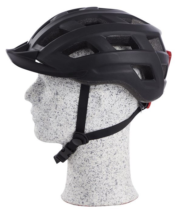 Bicycle helmet Urban with taillight, M, black